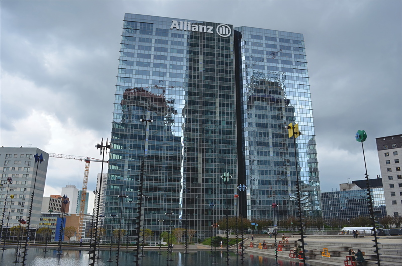 27 - The Tour Allianz One, located in the La Défense business district in Puteaux, near Paris
